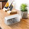Edge Collections – Digital Alarm Clock with LED Display Wireless Speaker and FM Radio – 1 Piece